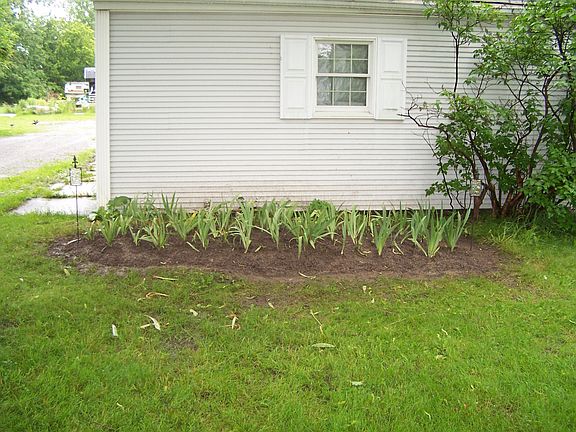 Front view of garage