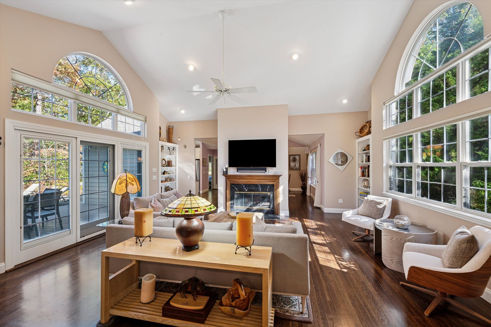  Vaulted Ceilings And Fireplace
