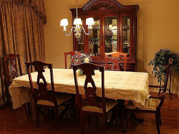 Formal dining room to the left.