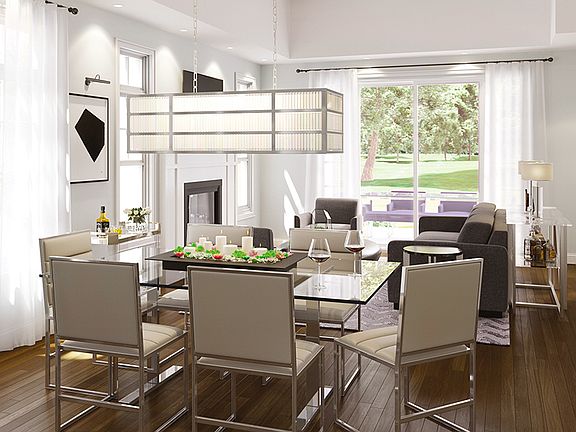Dining Living open floor plan