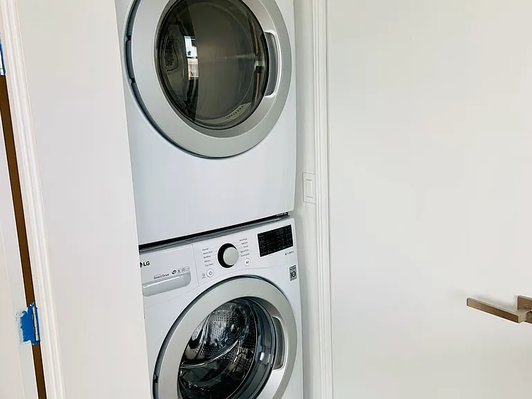Stacked Laundry closet