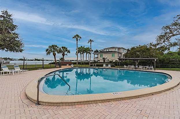 Pool leading to dock