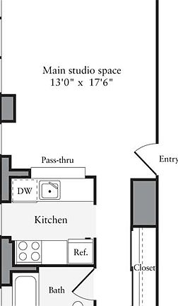 2nd image of 505 W 54th St APT 1217