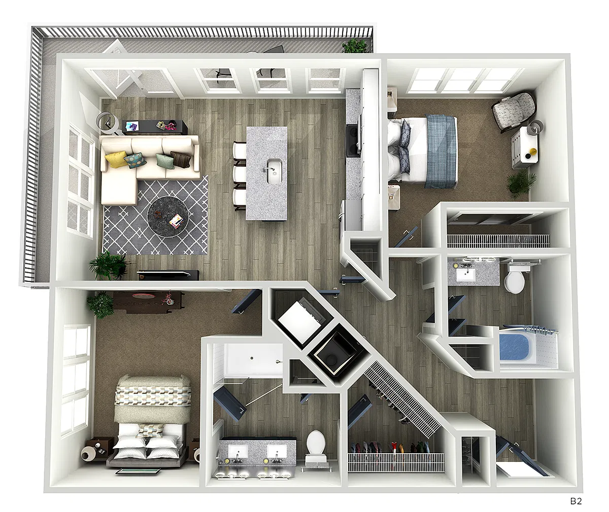 Floor plan B2