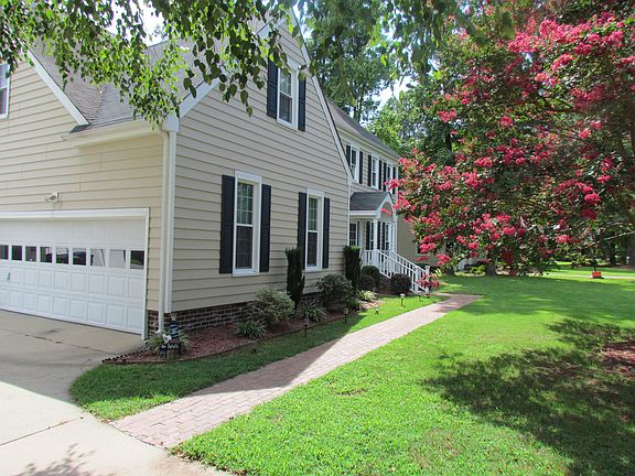 Brick walkway to front door
