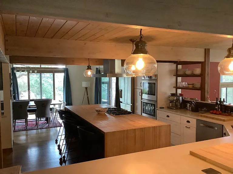 Kitchen looking to dining area