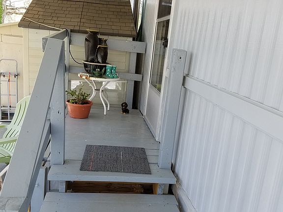 front steps...under carport.