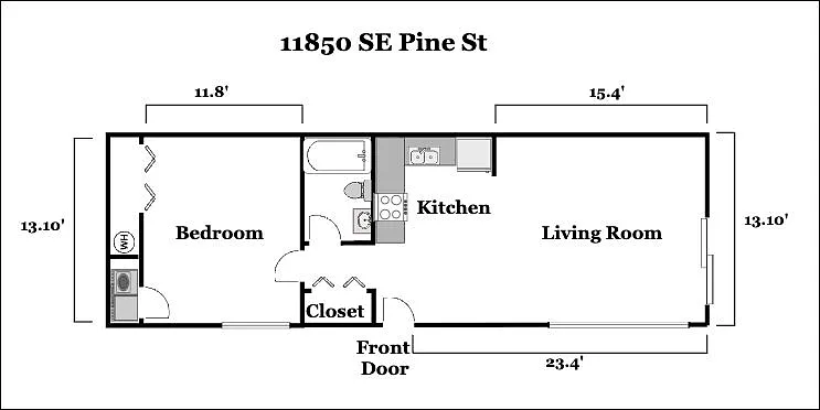 1 bed, 600 sqft, $1,300 — Photo 4