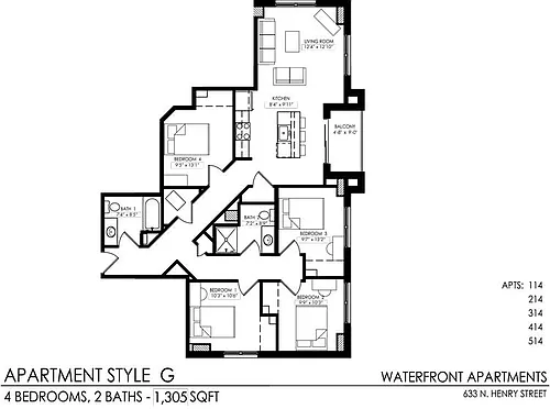 Floor plan G