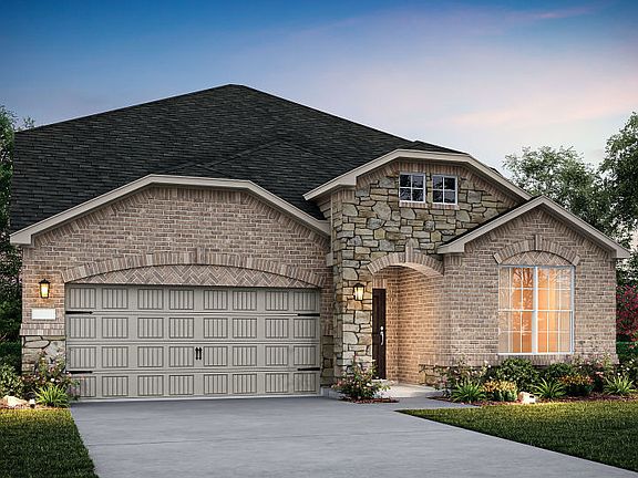 The Keller, a two-story home with 2-car garage, shown with Home Exterior 34