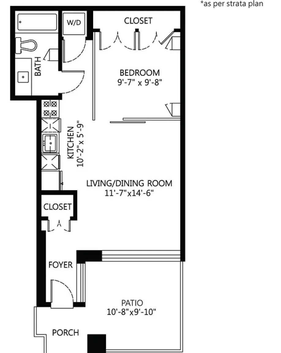 1 bed, 580 sqft, $2,750 — Photo 3