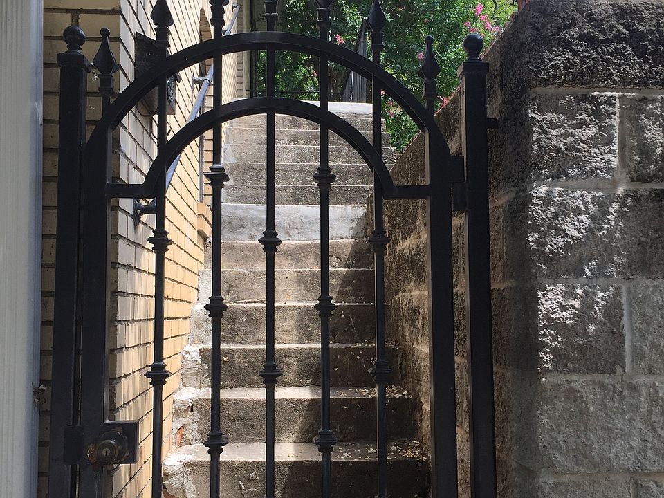 Gate leading to carriage house