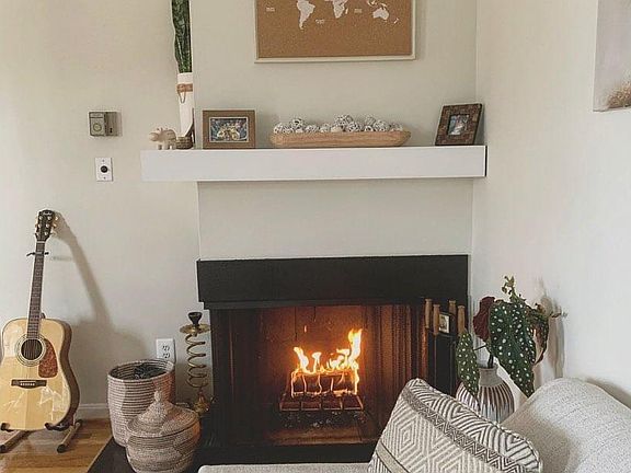 working fireplace