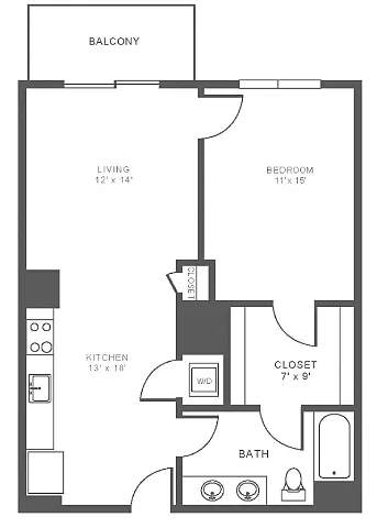 Floor plan A1 - Affordable
