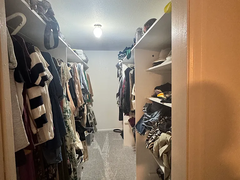 Master bedroom walk-in closet