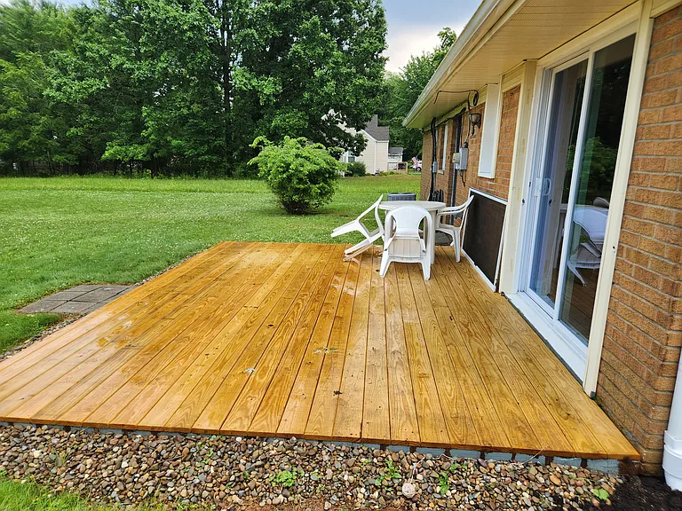 Slider from kitchen to back deck
