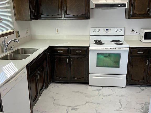 Kitchen with granite countertops