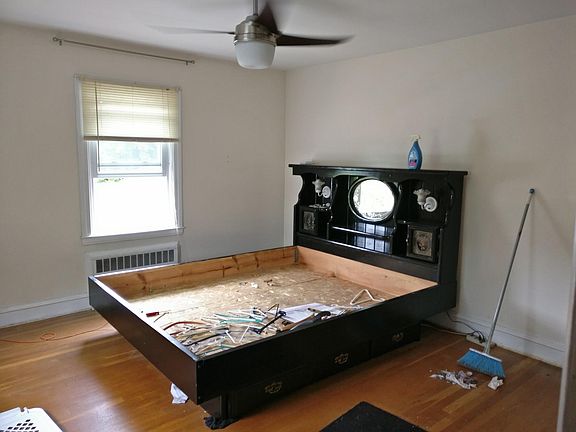 Spacious bedrooms. This California king fits comfortably in 