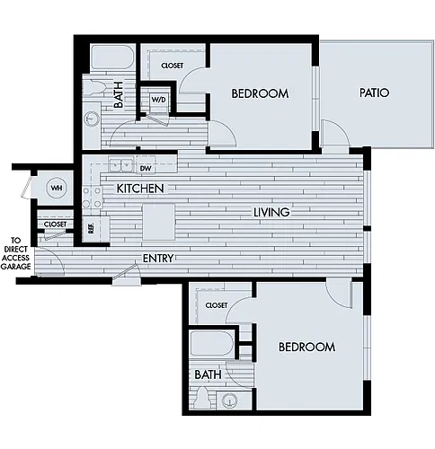 Floor plan Vela Plan 2B (Direct Access Garage)