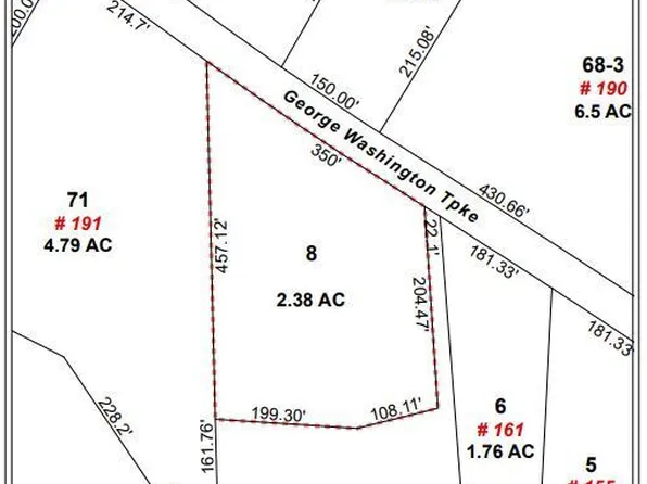 Map Block # 1-04-8 (Lot 8 George Washington Turnpike, Burlington, CT 06013