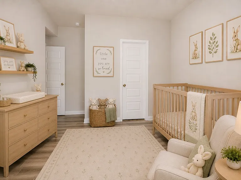 2 Bdrm / 2 Bath Flexible den, shown as a nursery