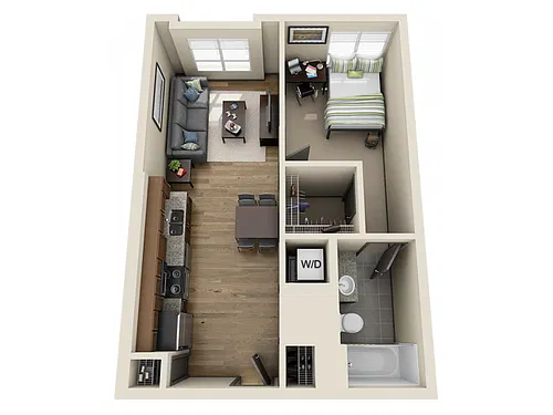 Floor plan 1X1A1