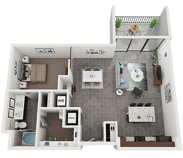 Floor plan Burgundy