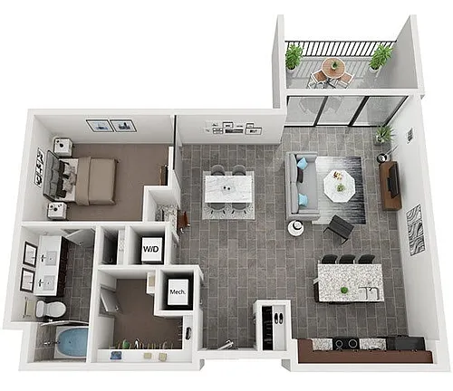 Floor plan Burgundy