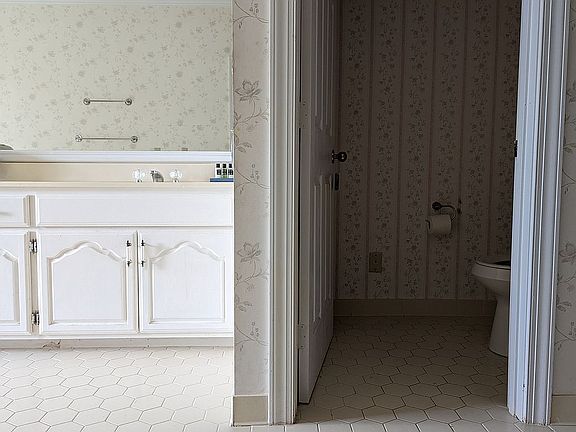 Master bath toliet.