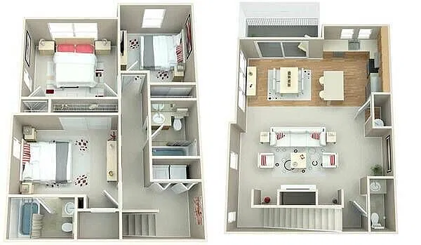 Floor plan 3BED/2.5