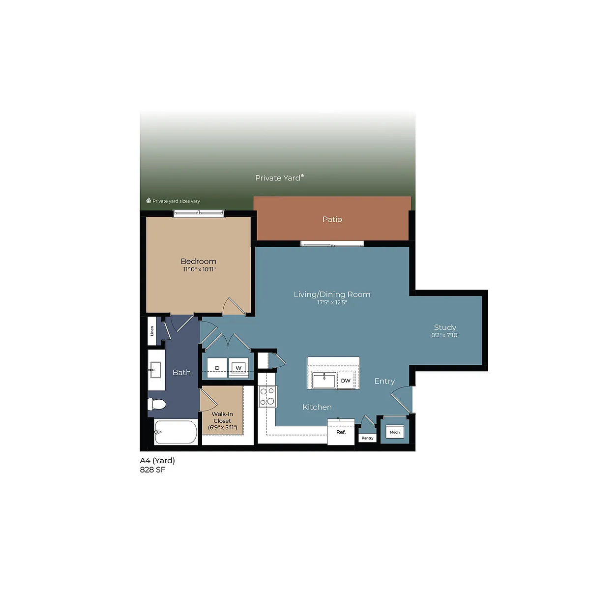 Floor plan A4 (Yard)