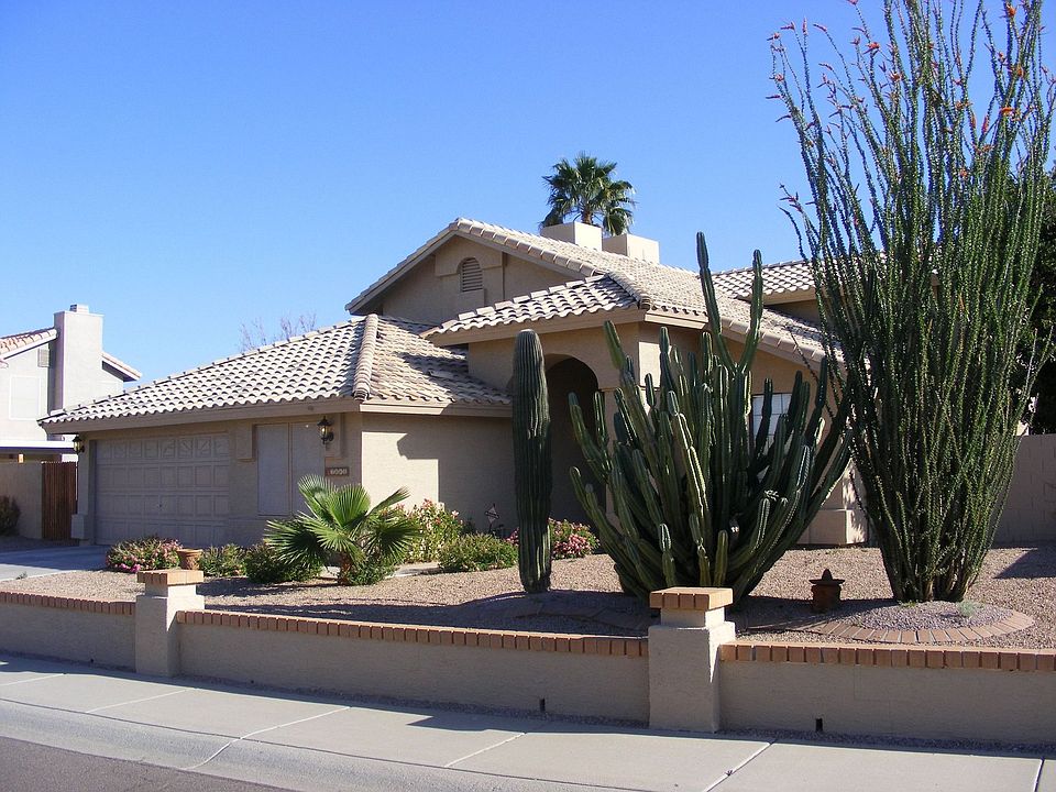Beautiful home with desert landscape