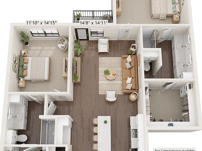 B1C floor plan The Taylor at Greenway