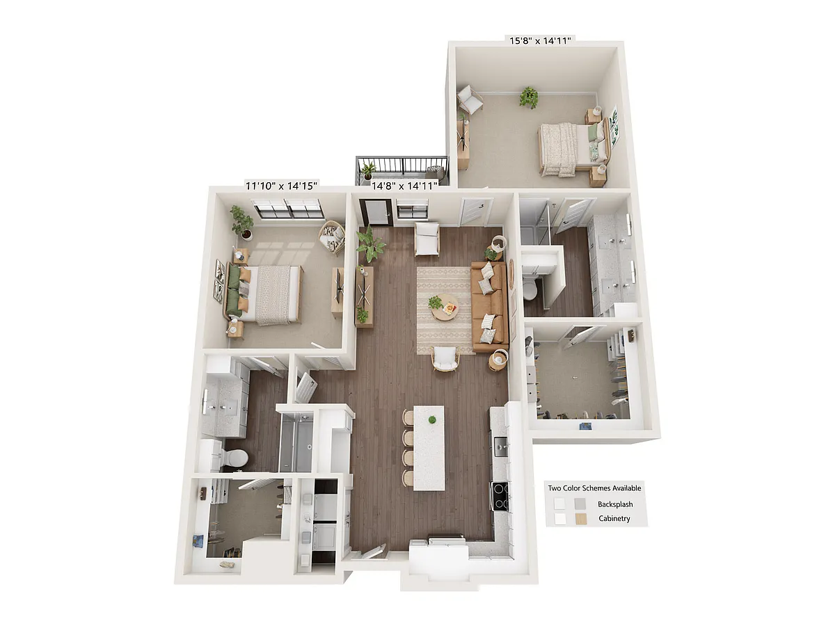 Floor plan B1C