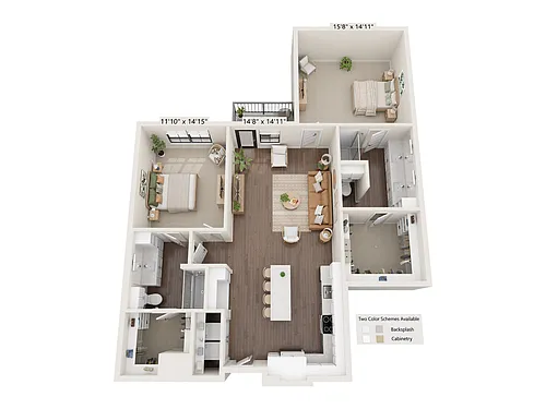 Floor plan B1C