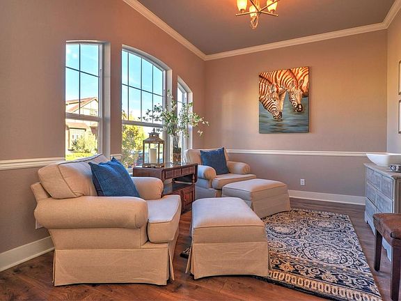 The formal dining room can also be used as a formal living room.