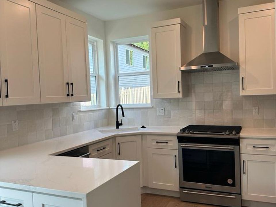 Kitchen with ample cabinets.
