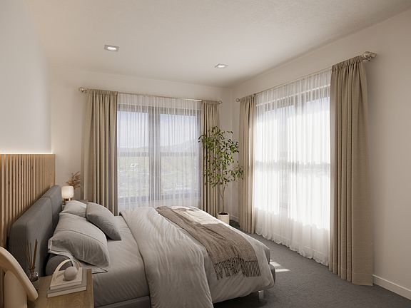 Bedroom spaces full of natural light