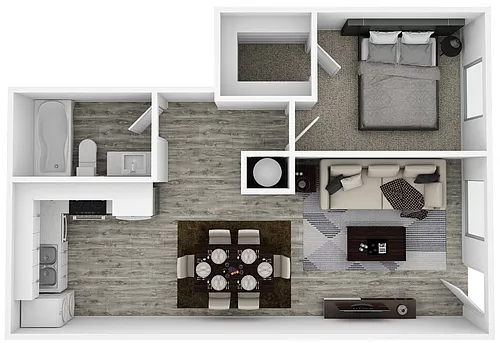 Floor plan One Bedroom