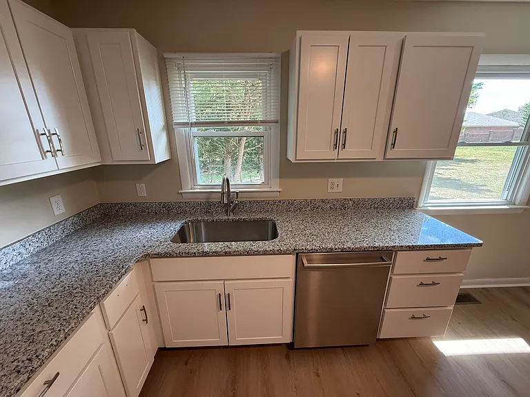 Brand new kitchen includes lots of natural light