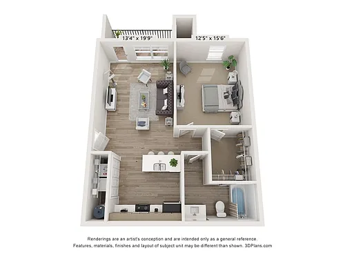 Floor plan 1B