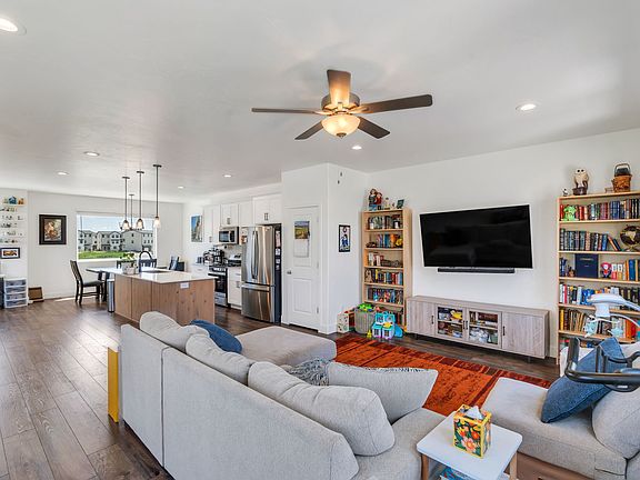 Second floor, open concept living space
