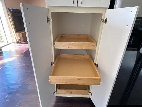 Soft close pullout drawers