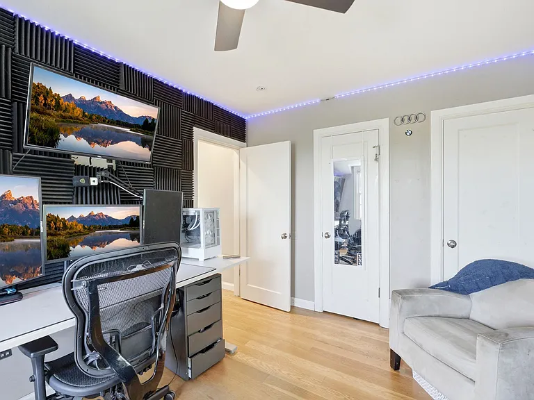 3rd bedroom upstairs with beautiful Salt Lake Valley views.