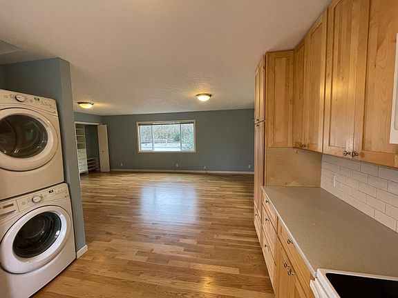 Photo from kitchen looking into main part of studio.