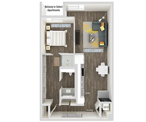 Floor plan Furnished-AM08AM11-718-Furnished