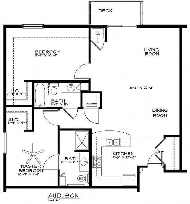 Floor plan Audubon