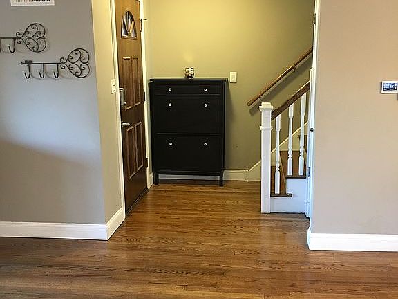 Front entrance with new door