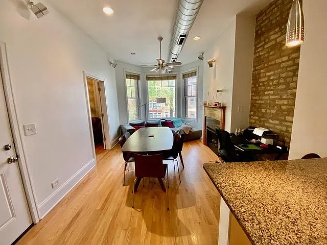 Kitchen facing LR/Dining area (bar stools can be used at breakfast bar if no table is desired)