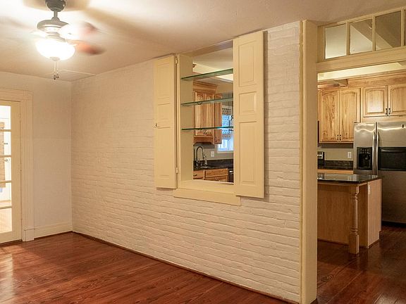 The dining room is attached to the kitchen